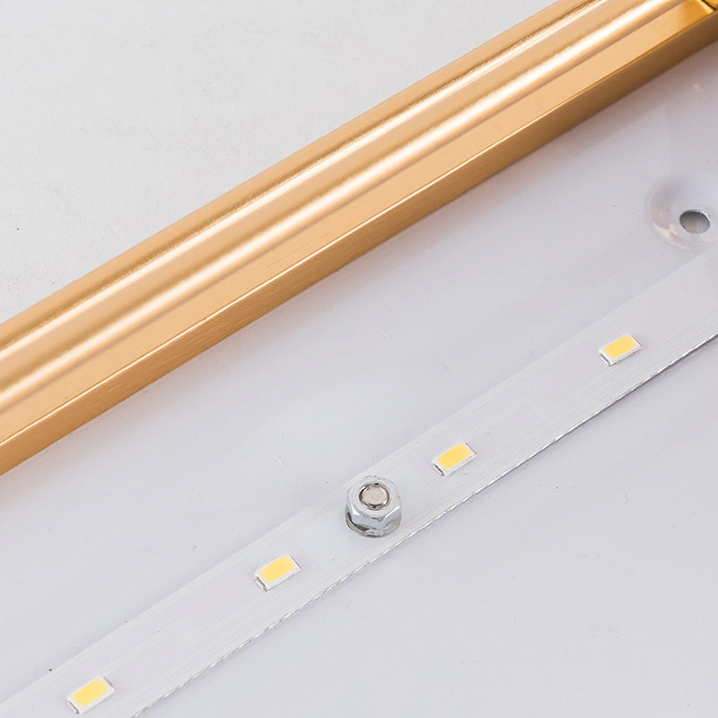 Acrylic Iron Half-Round Rectangular Outdoor Light