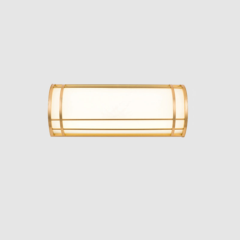 Acrylic Iron Half-Round Rectangular Outdoor Light