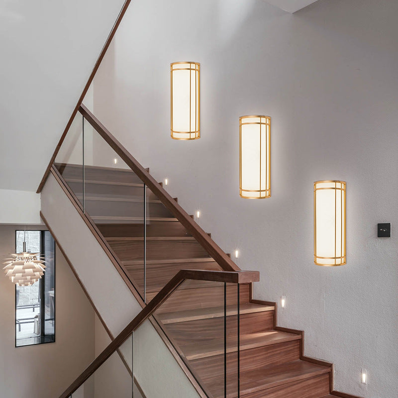 Acrylic Iron Half-Round Rectangular Outdoor Light