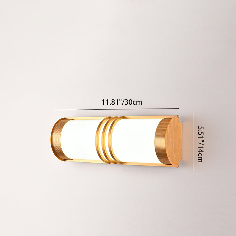 Acrylic Iron Half-Round Long Outdoor Light