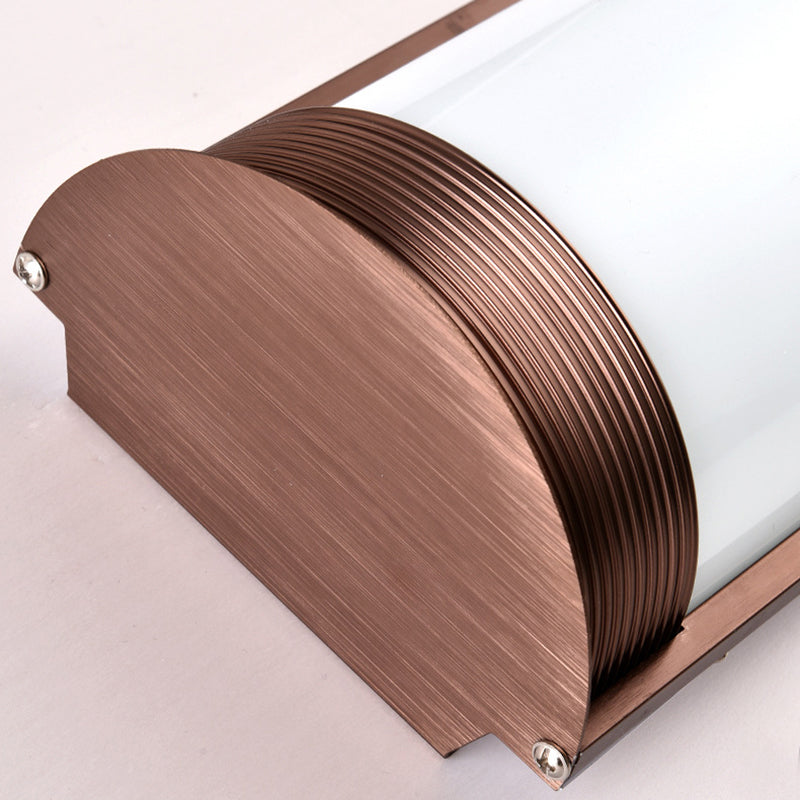 Acrylic Iron Half-Round Long Outdoor Light