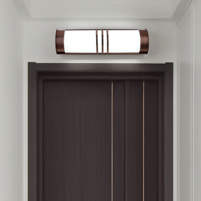 Acrylic Iron Half-Round Long Outdoor Light
