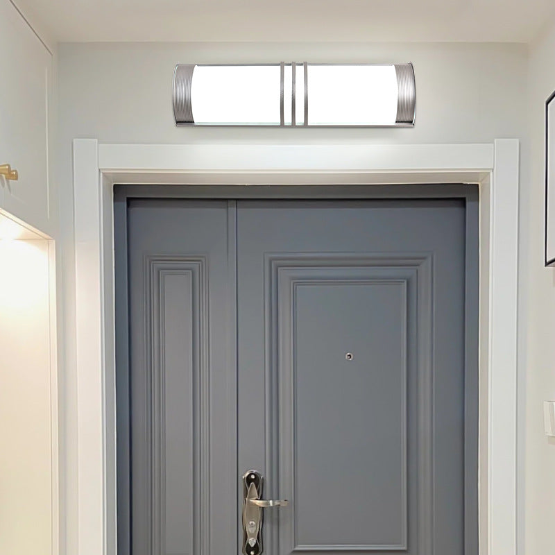 Acrylic Iron Half-Round Long Outdoor Light