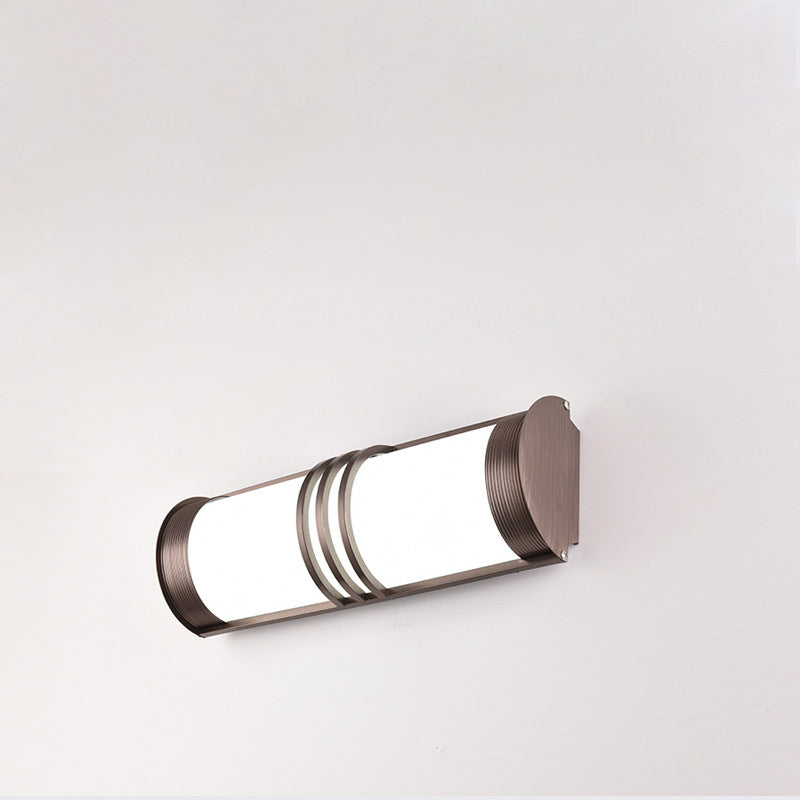 Acrylic Iron Half-Round Long Outdoor Light