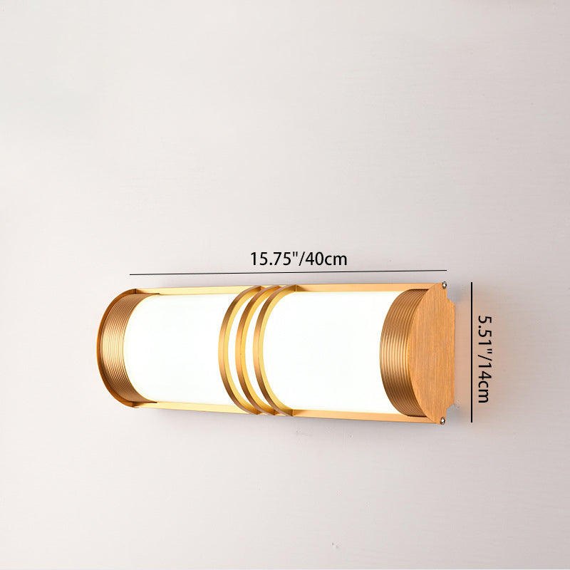 Acrylic Iron Half-Round Long Outdoor Light