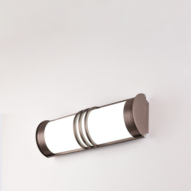 Acrylic Iron Half-Round Long Outdoor Light