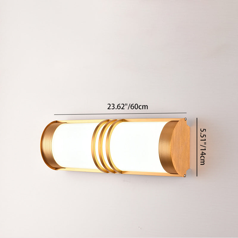 Acrylic Iron Half-Round Long Outdoor Light