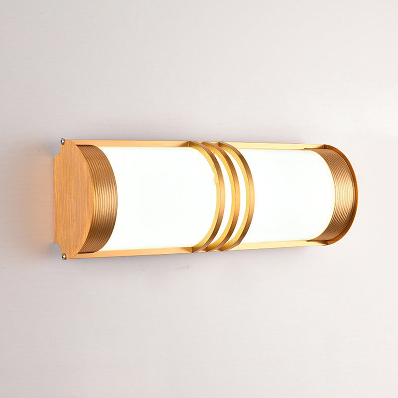 Acrylic Iron Half-Round Long Outdoor Light