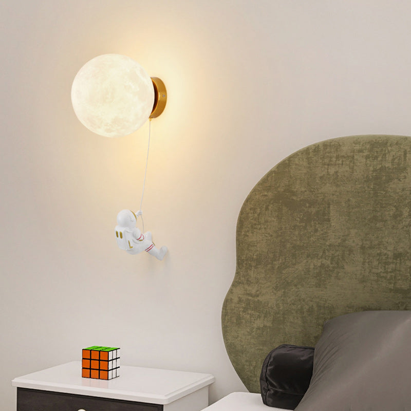 PLA Resin Iron Astronaut Wall Lamp