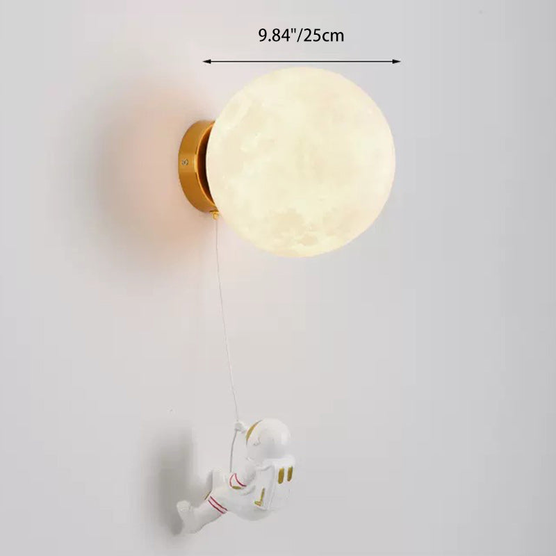 PLA Resin Iron Astronaut Wall Lamp