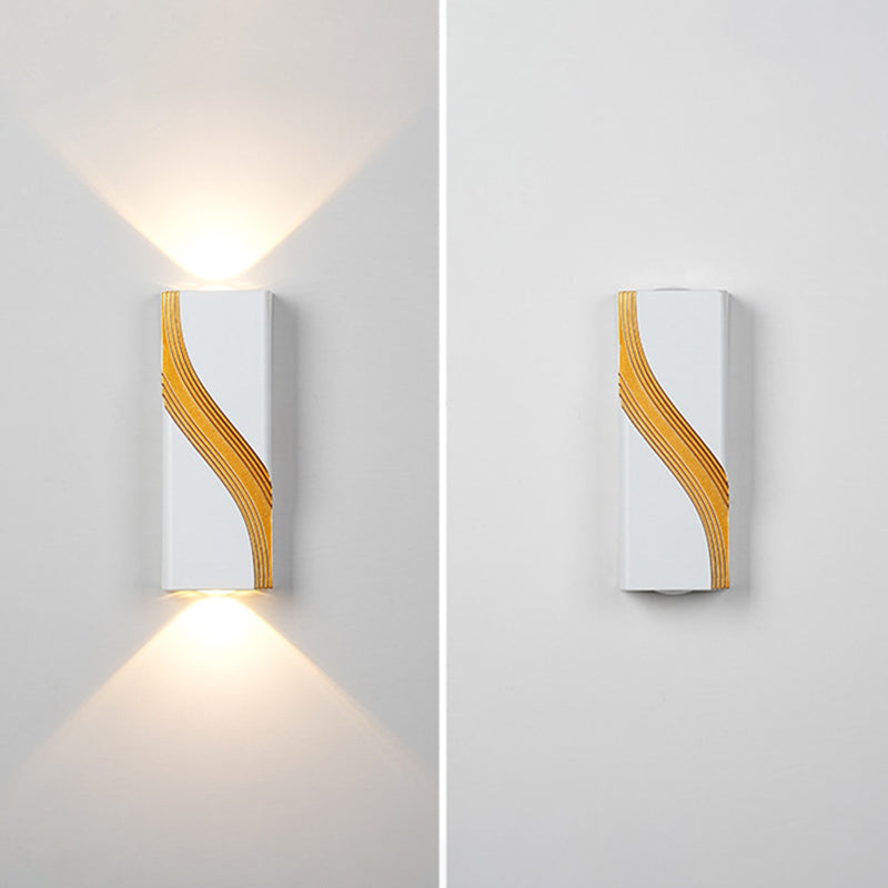 PC Aluminum Textured Rectangle Outdoor Light