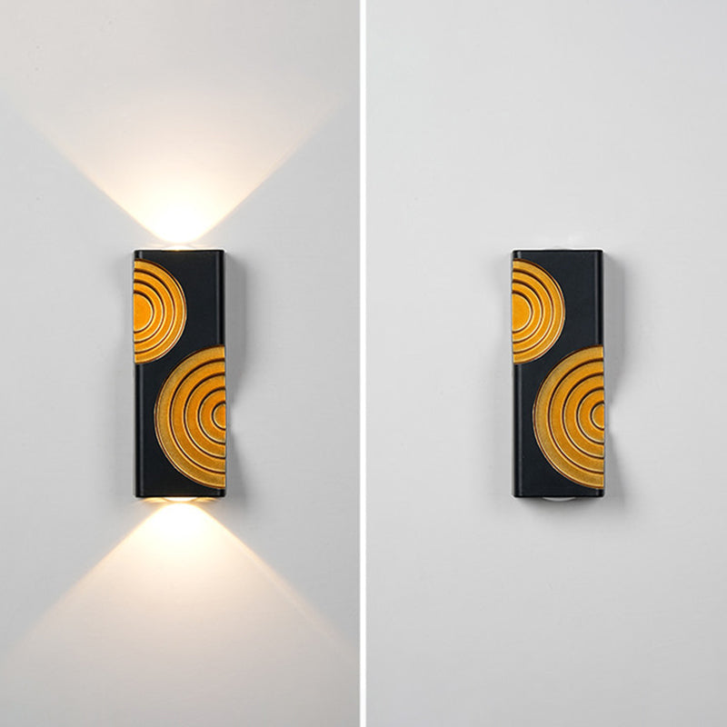 PC Aluminum Textured Rectangle Outdoor Light
