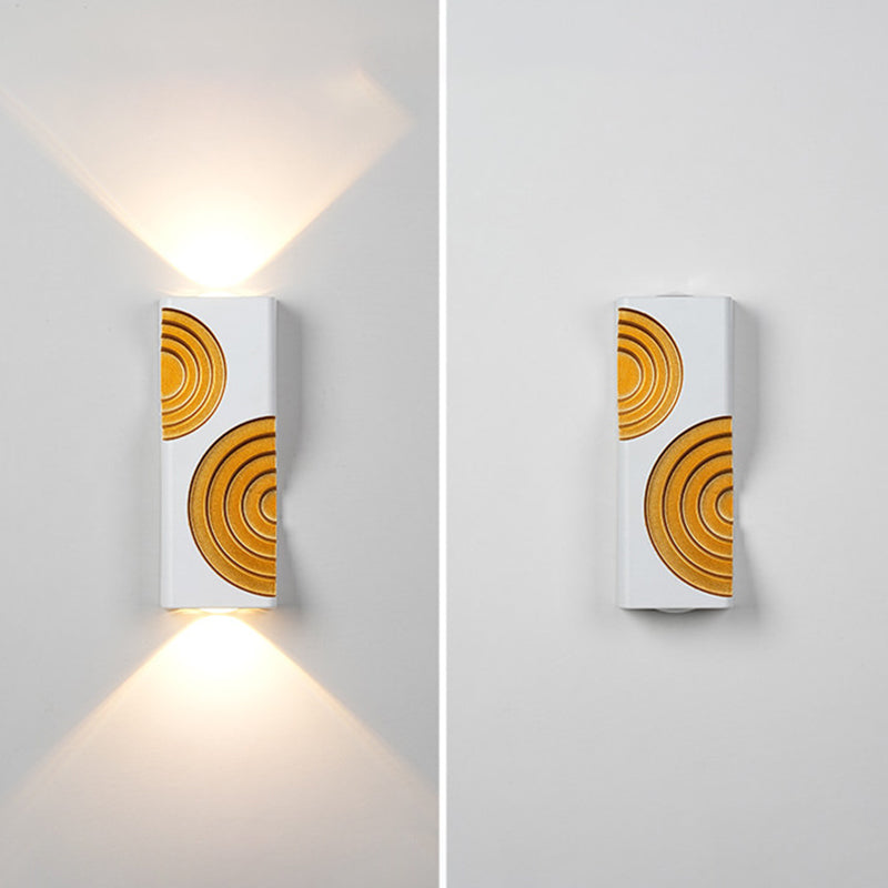 PC Aluminum Textured Rectangle Outdoor Light