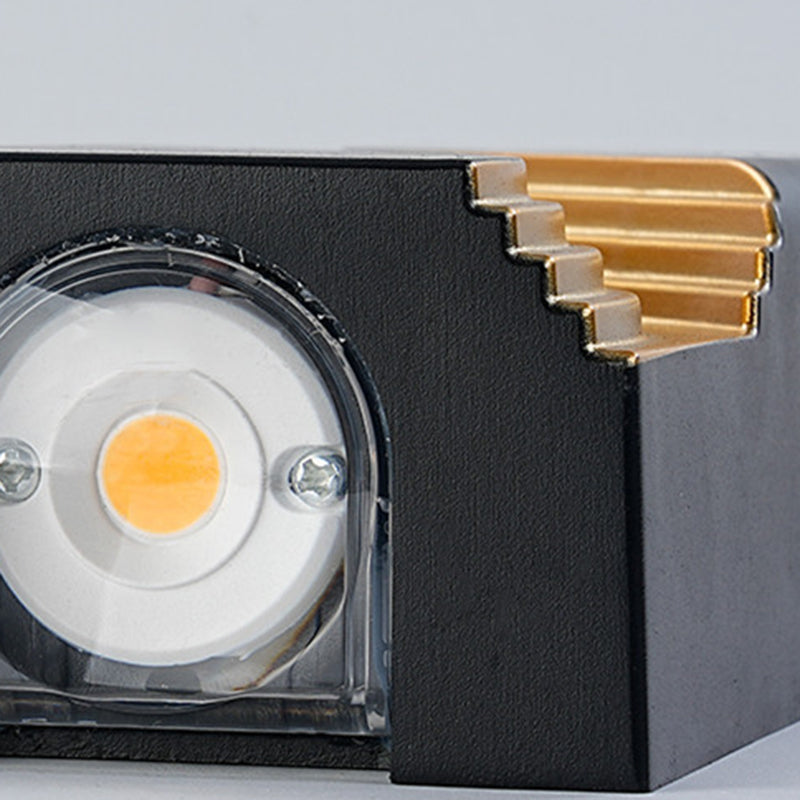 PC Aluminum Textured Rectangle Outdoor Light