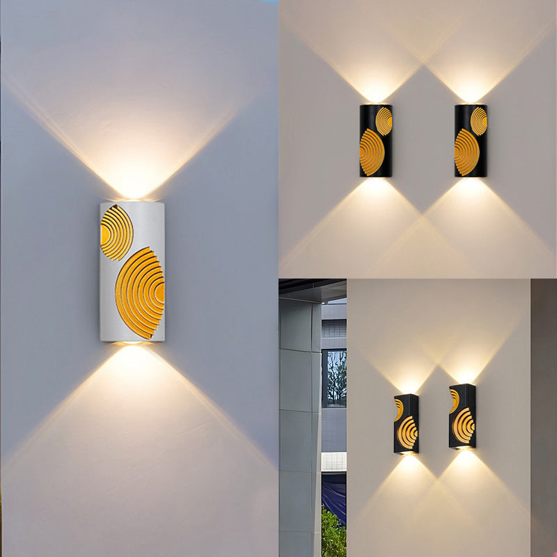 PC Aluminum Textured Rectangle Outdoor Light