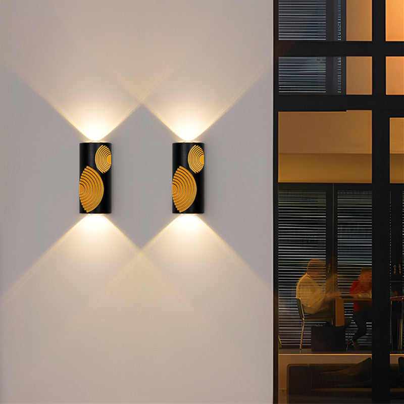 PC Aluminum Textured Rectangle Outdoor Light