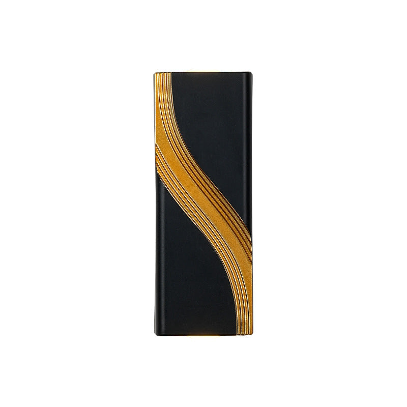 PC Aluminum Textured Rectangle Outdoor Light