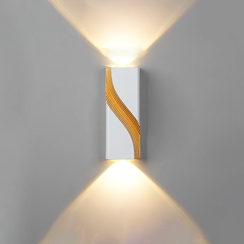 PC Aluminum Textured Rectangle Outdoor Light