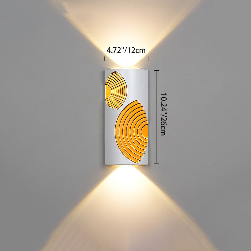PC Aluminum Textured Rectangle Outdoor Light