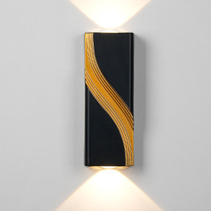 PC Aluminum Textured Rectangle Outdoor Light