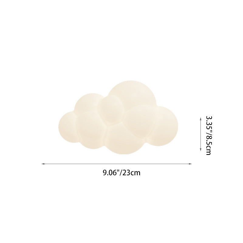 PE Iron Cloud-Shaped Bedroom Wall Lamp