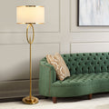 Contemporary Scandinavian Fabric Iron Floor Lamp