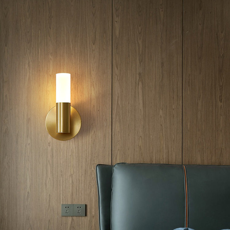 Acrylic Iron Round Cylinder Wall Lamp