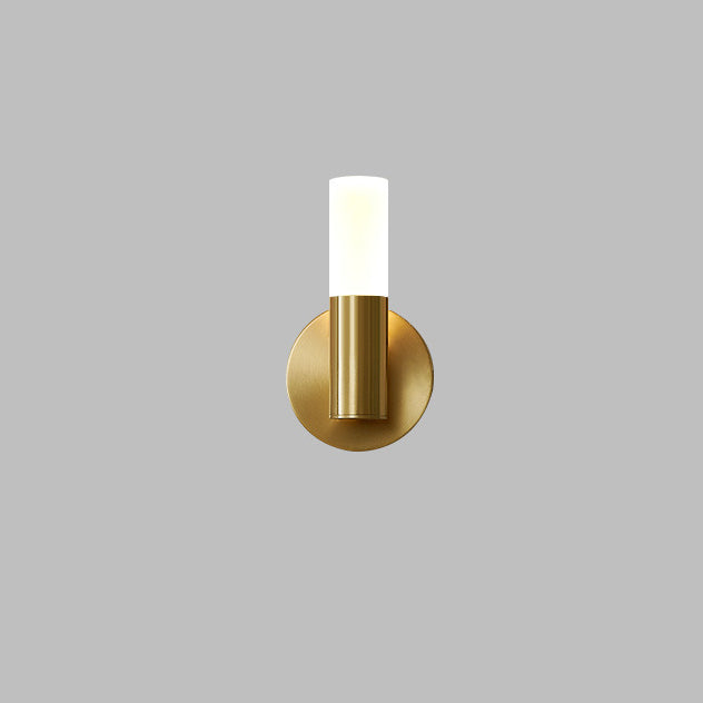 Acrylic Iron Round Cylinder Wall Lamp
