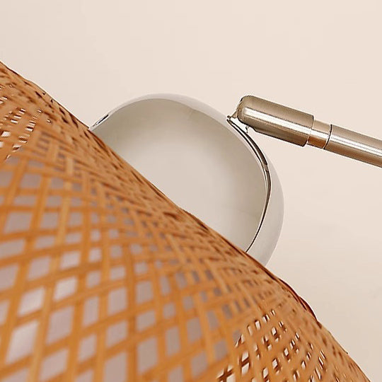 Marble Bamboo Stainless Steel Floor Lamp
