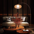 Marble Bamboo Stainless Steel Floor Lamp