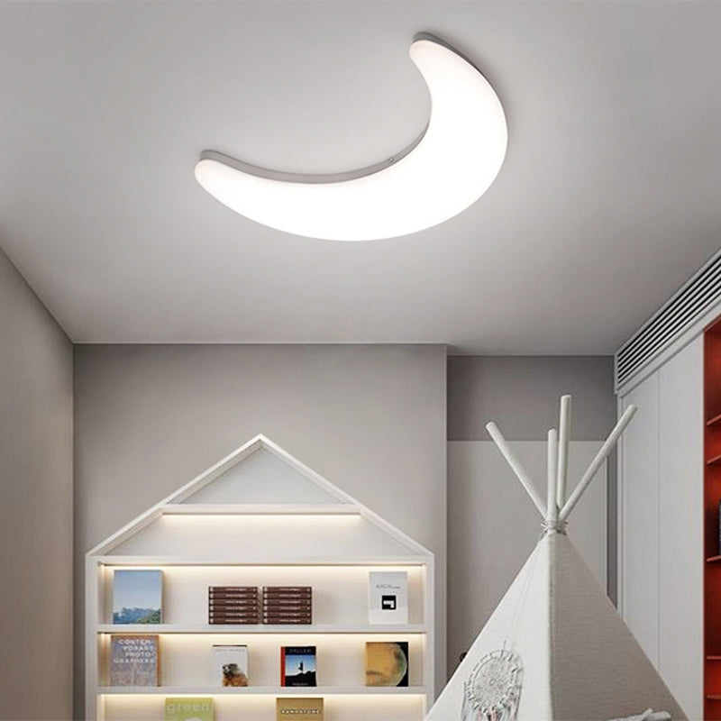 Acrylic Brass Crescent-Shaped Bedroom Wall Lamp