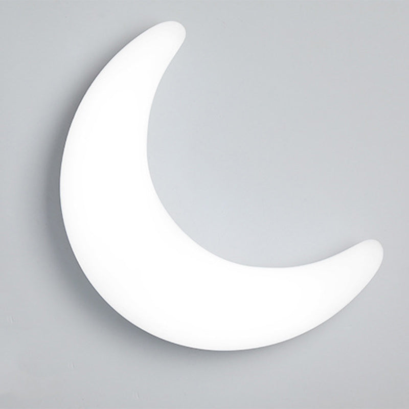 Acrylic Brass Crescent-Shaped Bedroom Wall Lamp