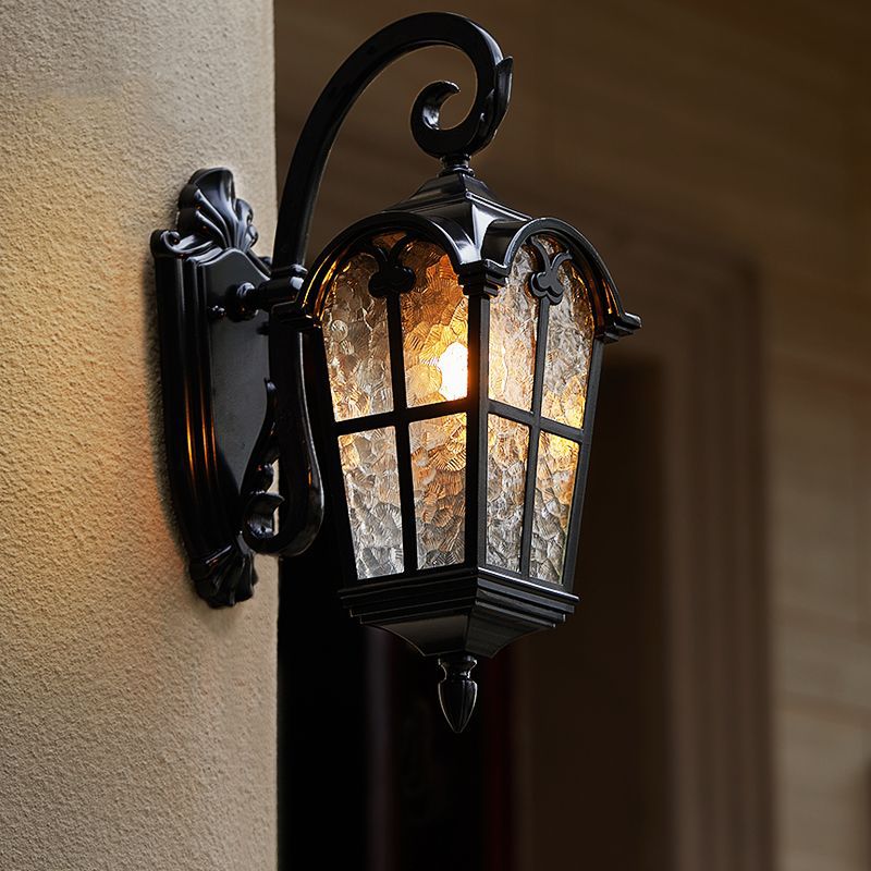 Aluminum Glass Curved-Square Outdoor Light