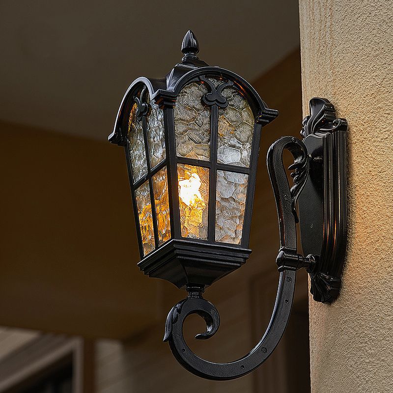 Aluminum Glass Curved-Square Outdoor Light