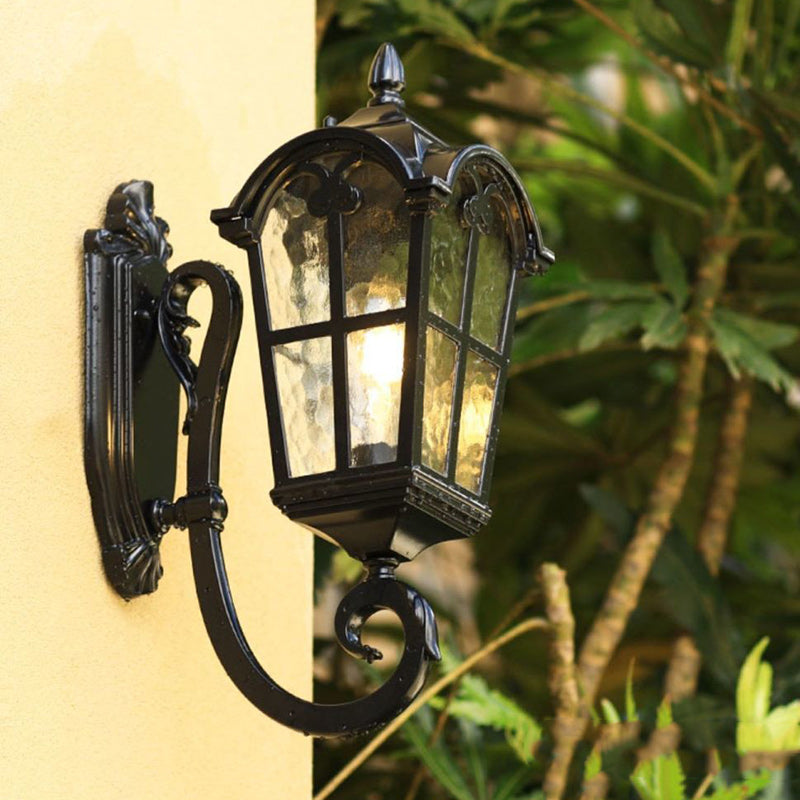 Aluminum Glass Curved-Square Outdoor Light