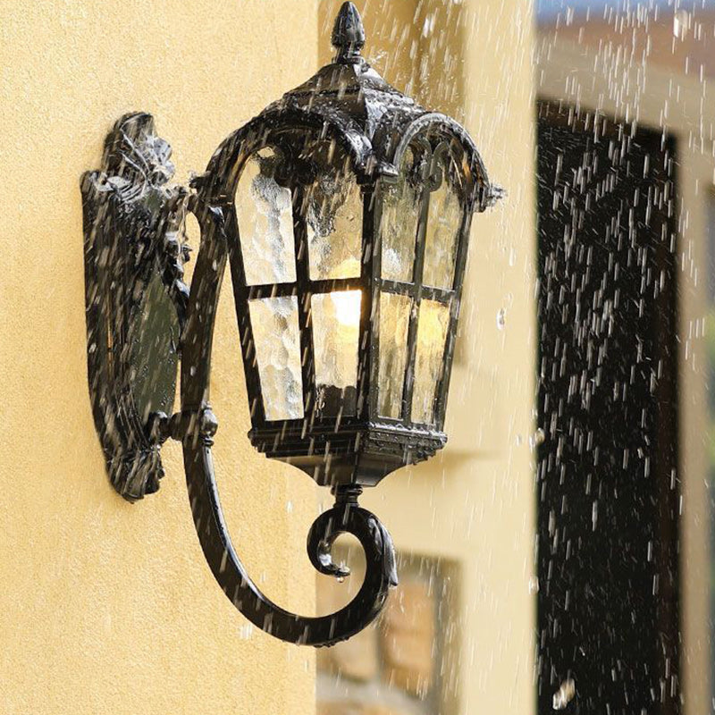 Aluminum Glass Curved-Square Outdoor Light