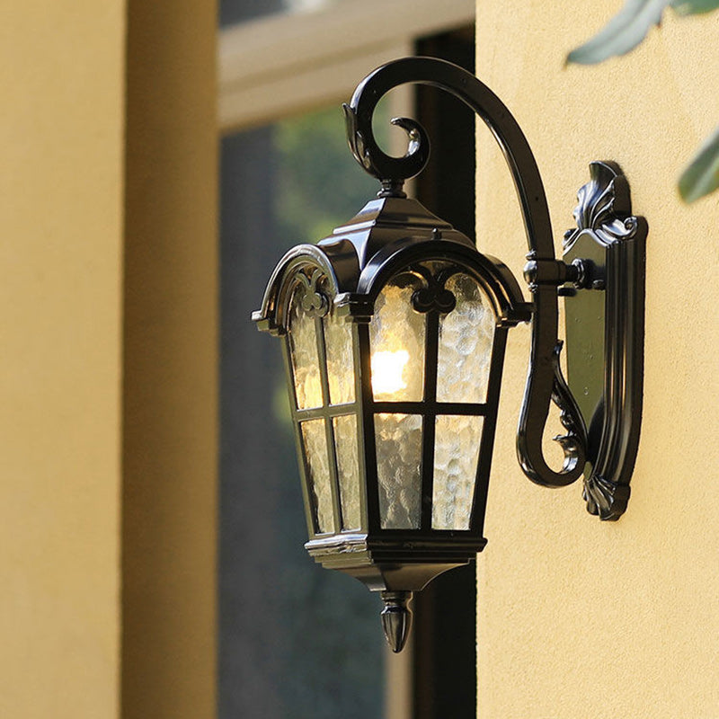 Aluminum Glass Curved-Square Outdoor Light