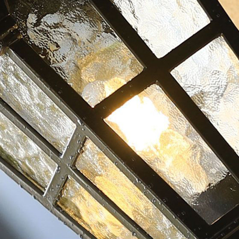 Aluminum Glass Curved-Square Outdoor Light