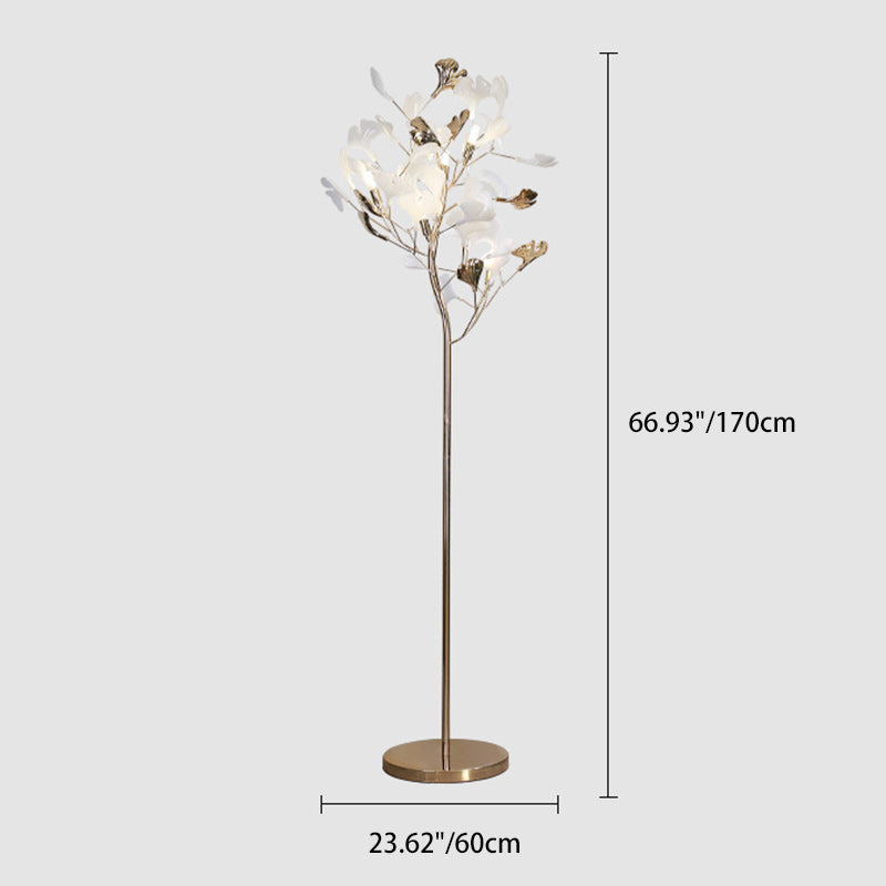 Contemporary Creative Metal Porcelain 5-Light Floor Lamp