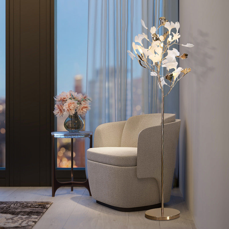 Contemporary Creative Metal Porcelain 5-Light Floor Lamp
