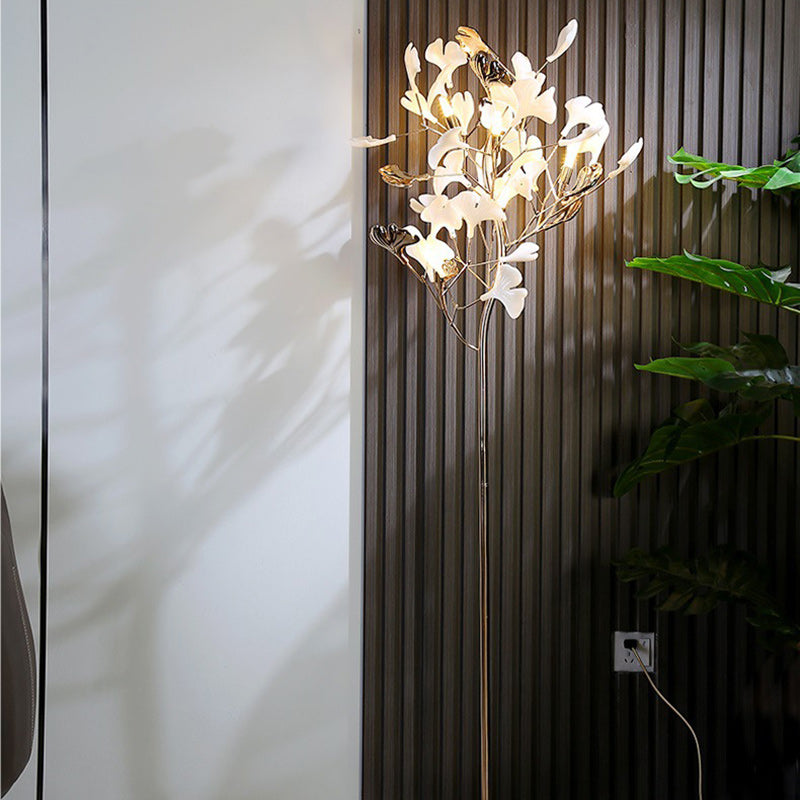 Contemporary Creative Metal Porcelain 5-Light Floor Lamp