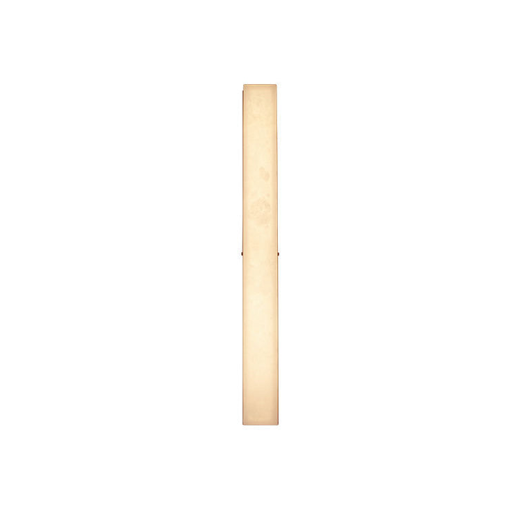 Brass Alabaster Rectangular Living Wall Lamp