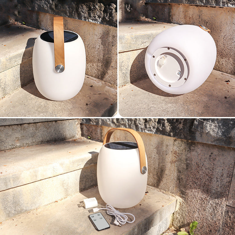 PE Acrylic Portable Barrel-Shaped Outdoor Light