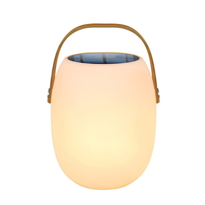 PE Acrylic Portable Barrel-Shaped Outdoor Light