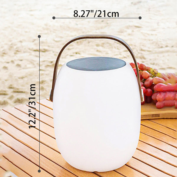 PE Acrylic Portable Barrel-Shaped Outdoor Light