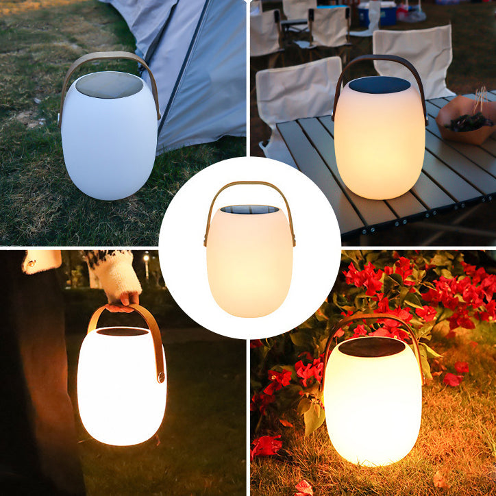 PE Acrylic Portable Barrel-Shaped Outdoor Light