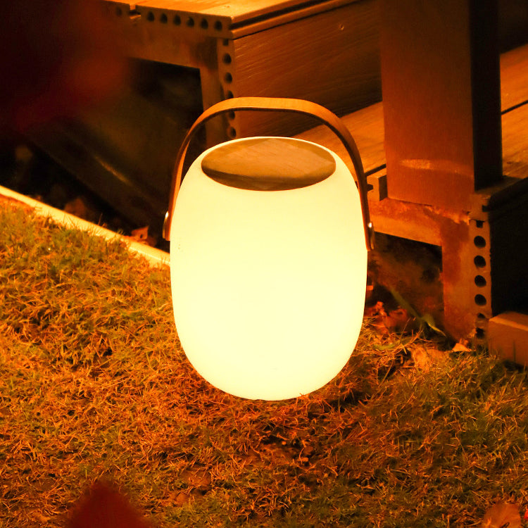 PE Acrylic Portable Barrel-Shaped Outdoor Light