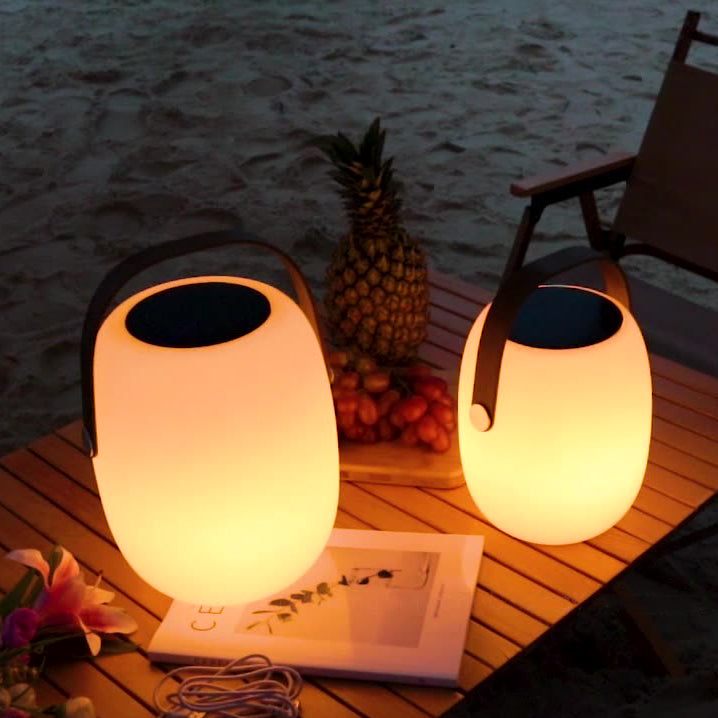 PE Acrylic Portable Barrel-Shaped Outdoor Light