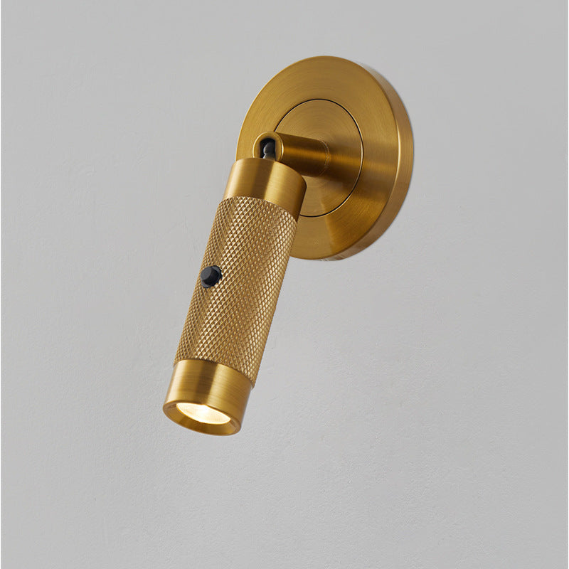 Aluminum Cylinder Round Living Wall Lamp