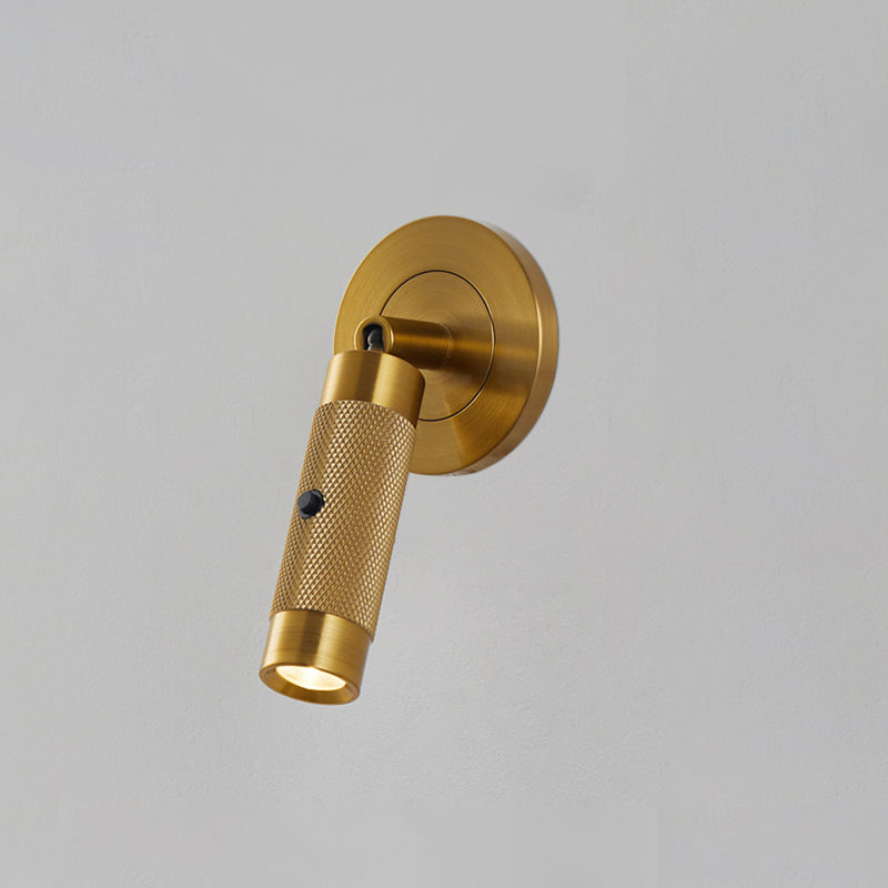 Aluminum Cylinder Round Living Wall Lamp